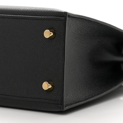 Hermes Epsom Kelly Sellier 25 Black 9 of 14