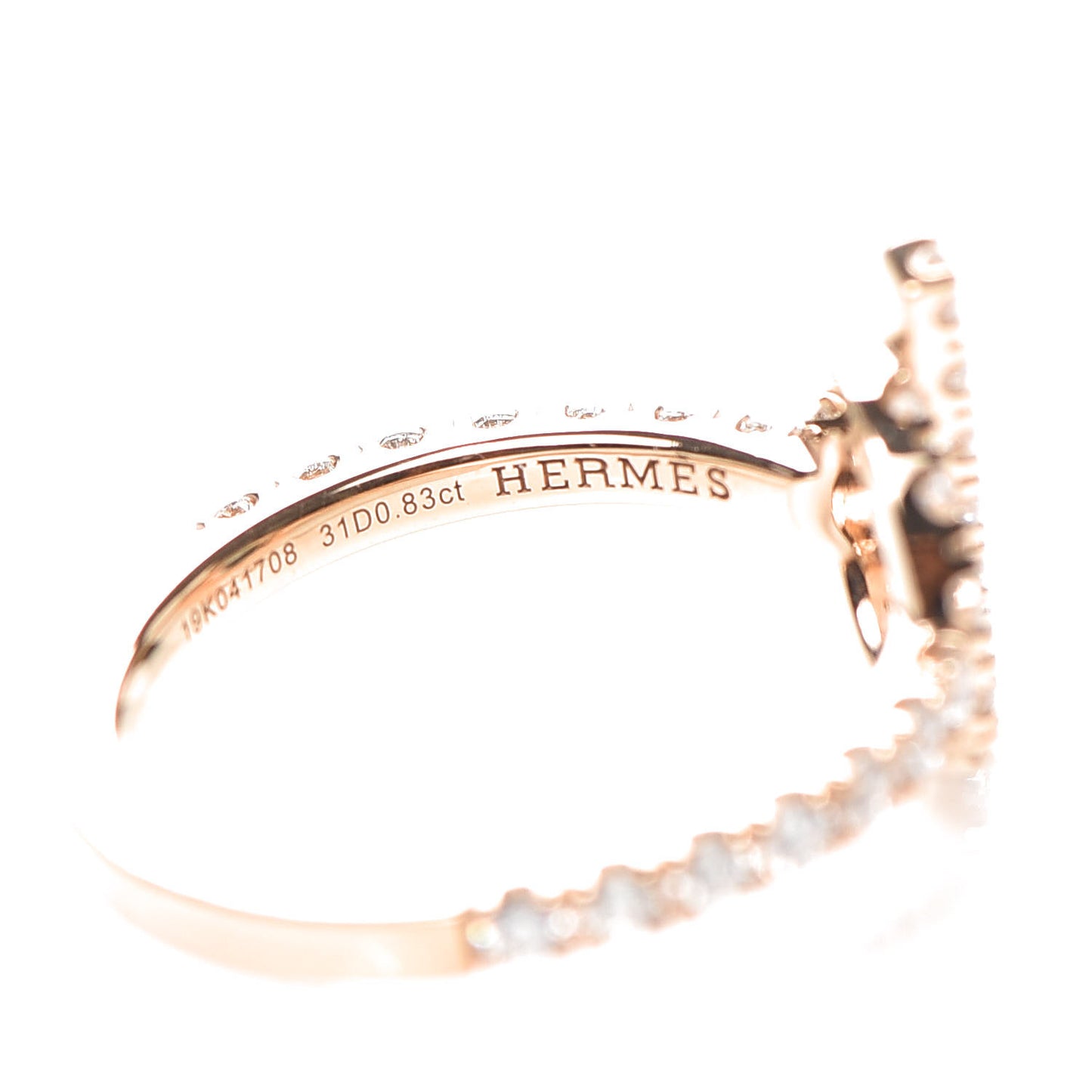 18K Rose Gold Diamond Finesse Ring 55 7.25