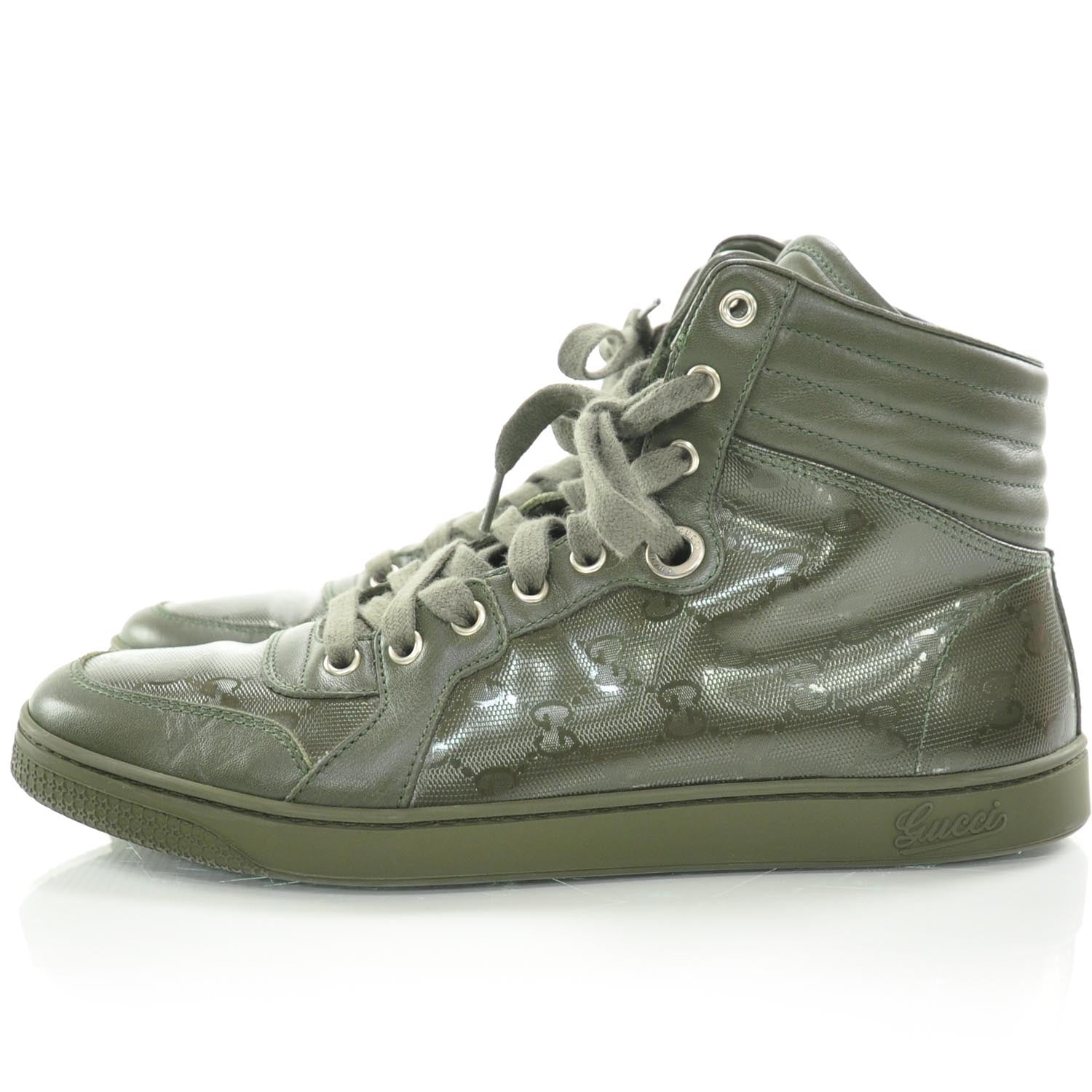Gucci Imprime Monogram Mens Sneakers 7 Military 2 of 8