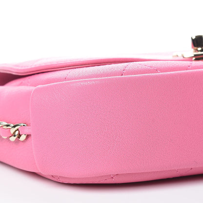 Chanel Lambskin Stitched CC Day Flap Bag Pink 7 of 10
