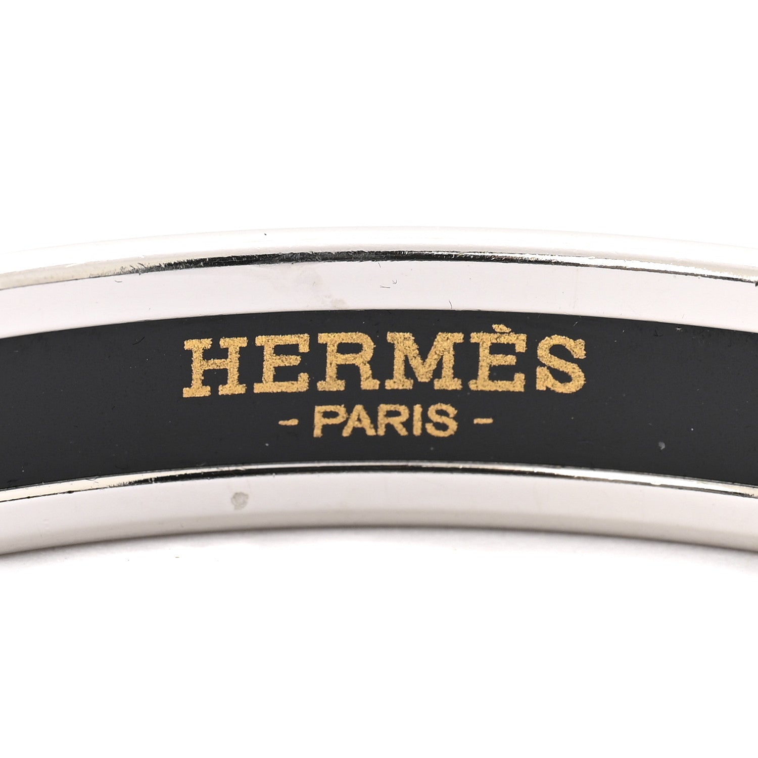 Hermes Enamel Printed Narrow Caleche Bracelet 65 Rose Dragee 4 of 7