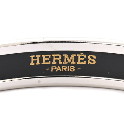 Hermes Enamel Printed Narrow Caleche Bracelet 65 Rose Dragee 4 of 7