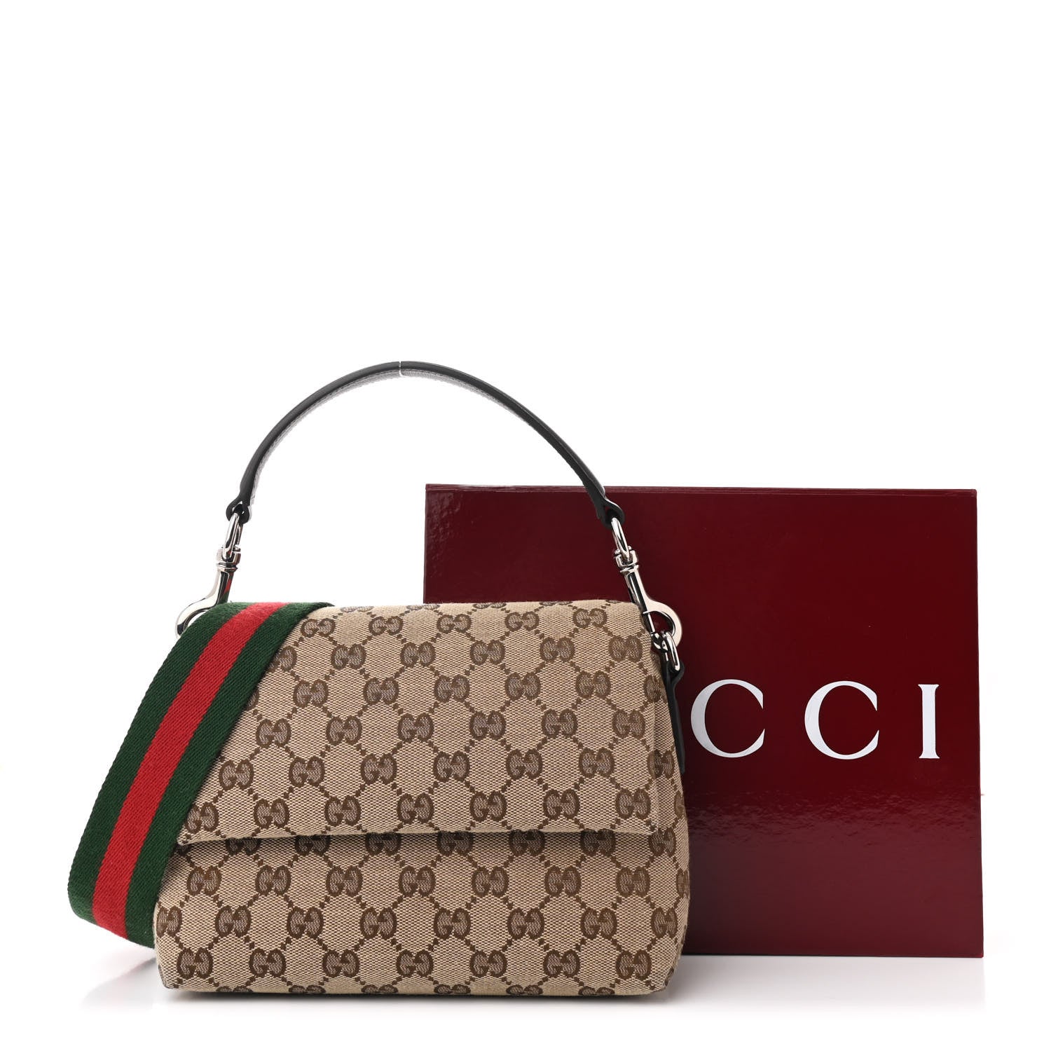 Gucci Monogram Small Crossbody Bag Beige Ebony 12 of 12