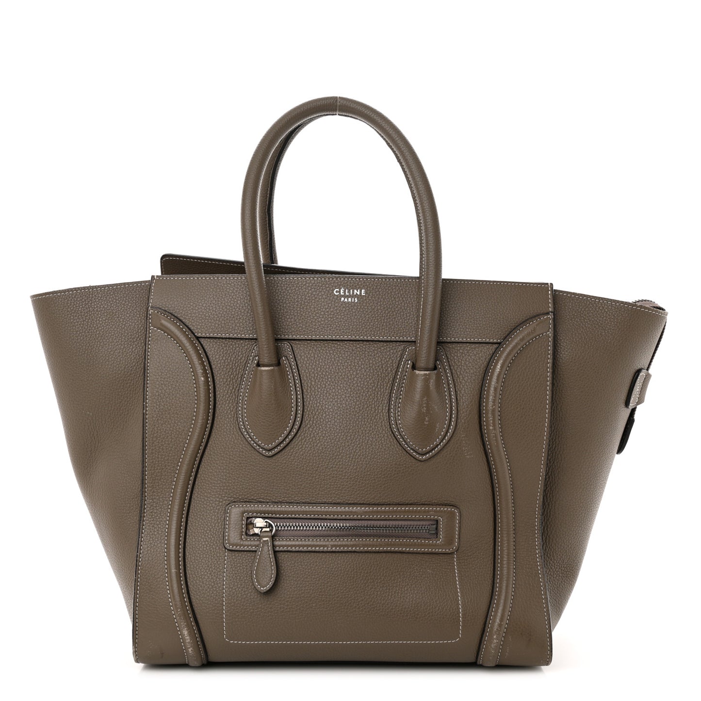 Drummed Calfskin Mini Luggage Souris