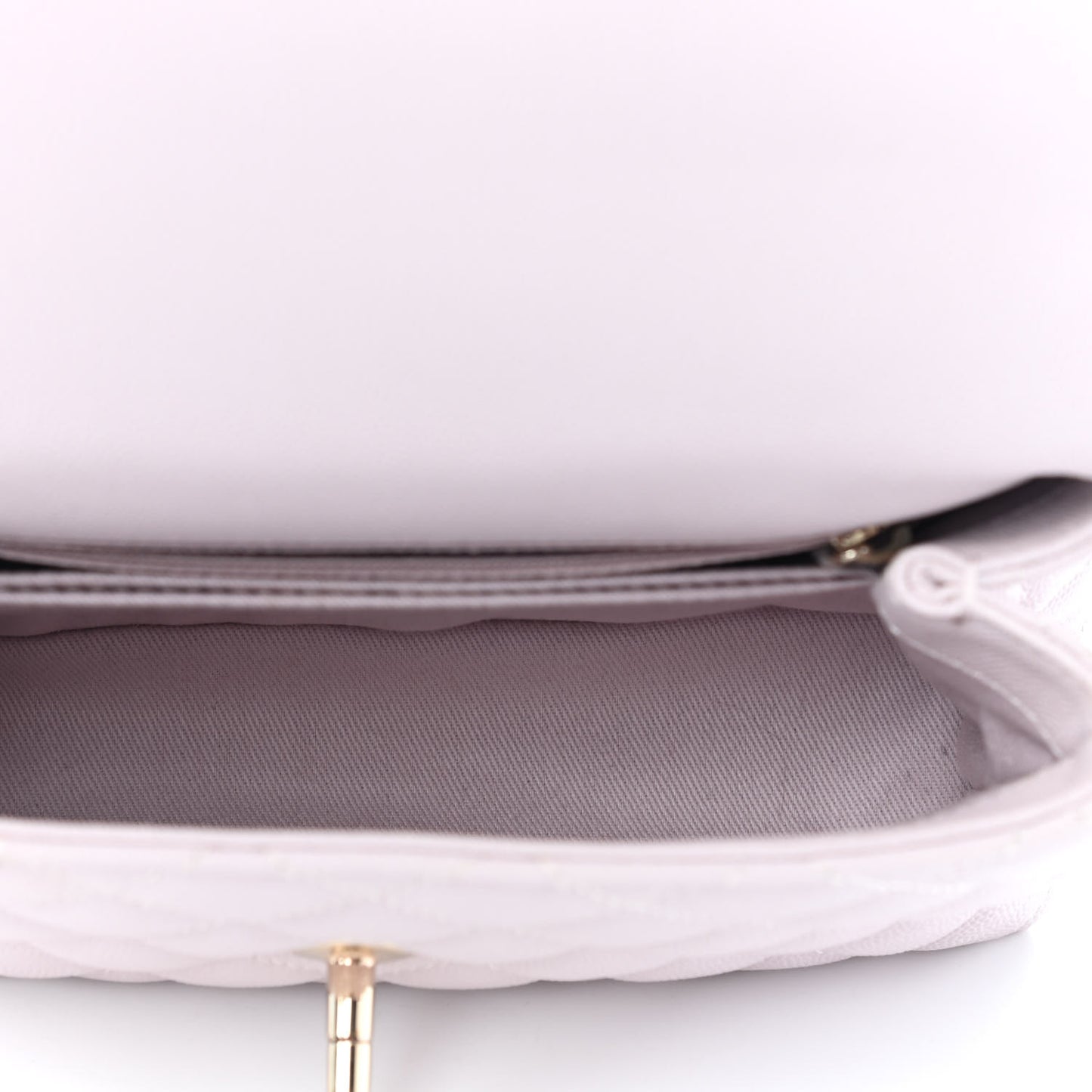 Caviar Quilted Mini Coco Handle Flap Lilas Lilac