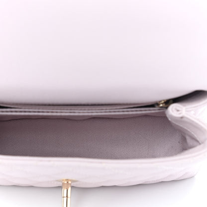 Chanel Caviar Quilted Mini Coco Handle Flap Lilas Lilac 5 of 9