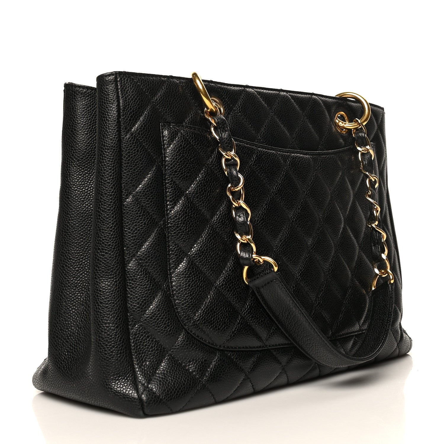 Chanel Caviar Quilted Grand Shopping Tote GST Black 2 of 6