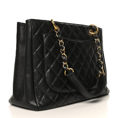 Chanel Caviar Quilted Grand Shopping Tote GST Black 2 of 6
