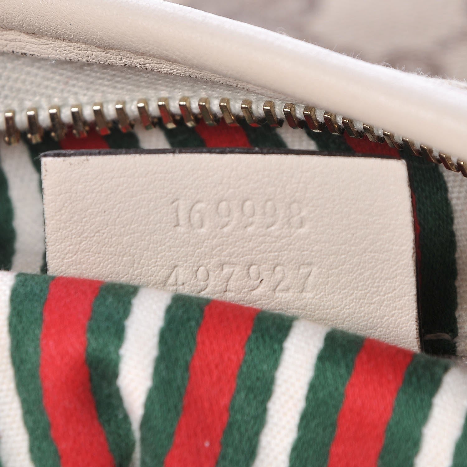 Gucci Monogram Medium New Britt Half Moon Hobo White 7 of 8