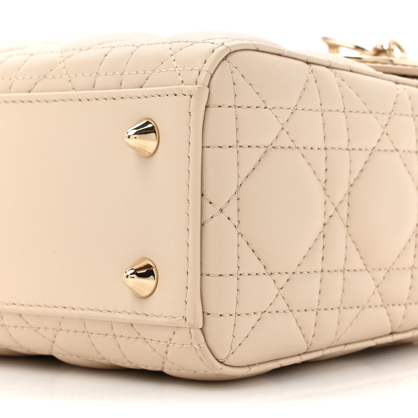 Lambskin Cannage Small My ABCDior Lady Dior Beige
