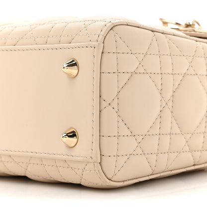 Christian Dior Lambskin Cannage Small My ABCDior Lady Dior Beige 10 of 10