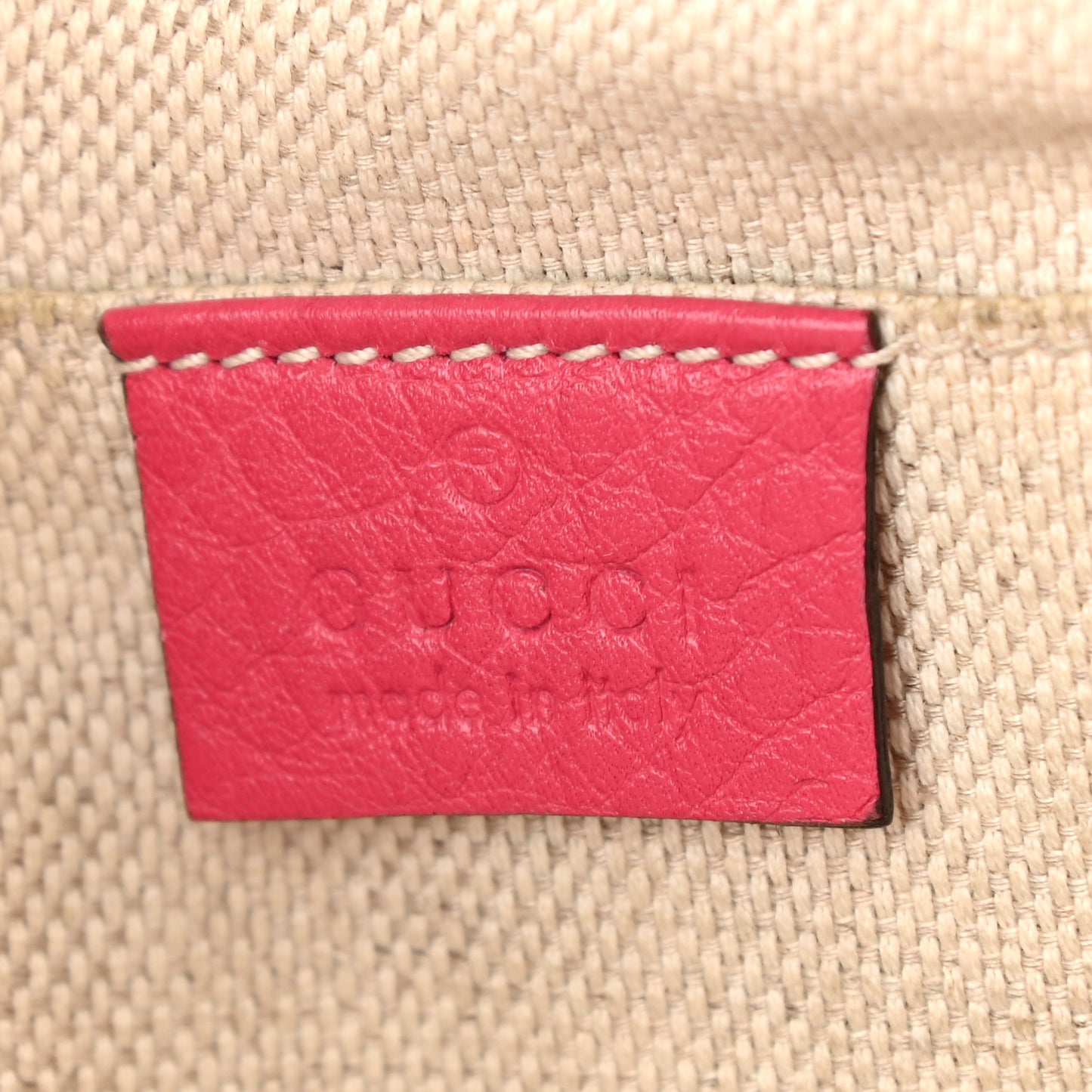 Pebbled Calfskin Small Soho Disco Bag Pink