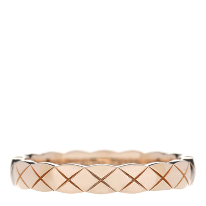 Chanel 18K Beige Gold Mini Coco Crush Ring 53 6.5 1 of 5