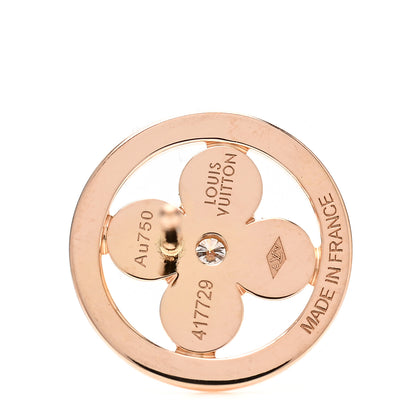 Louis Vuitton 18K Pink Gold Diamond Blossom Stud Earrings 4 of 4