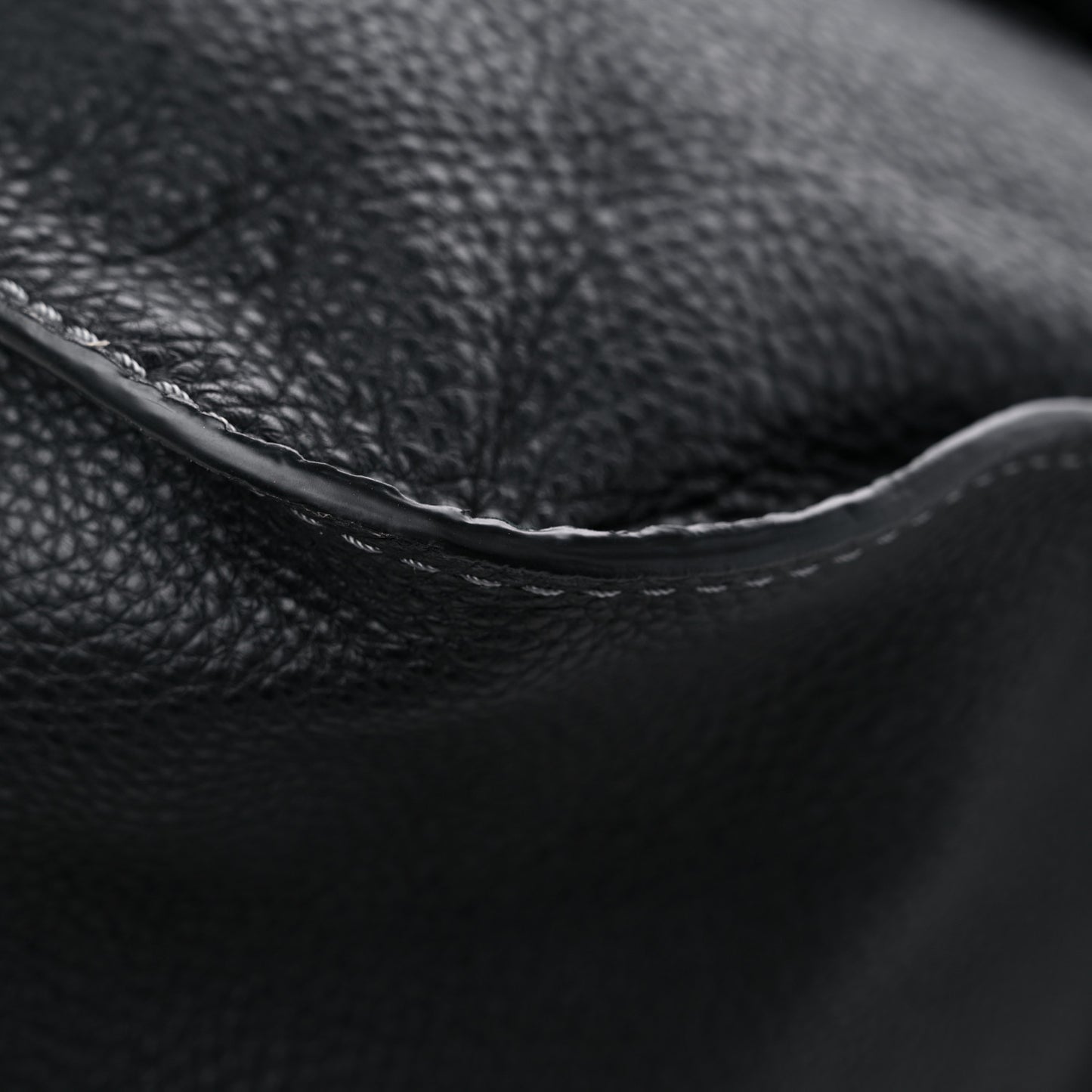 Calfskin Large Marcie Satchel Black