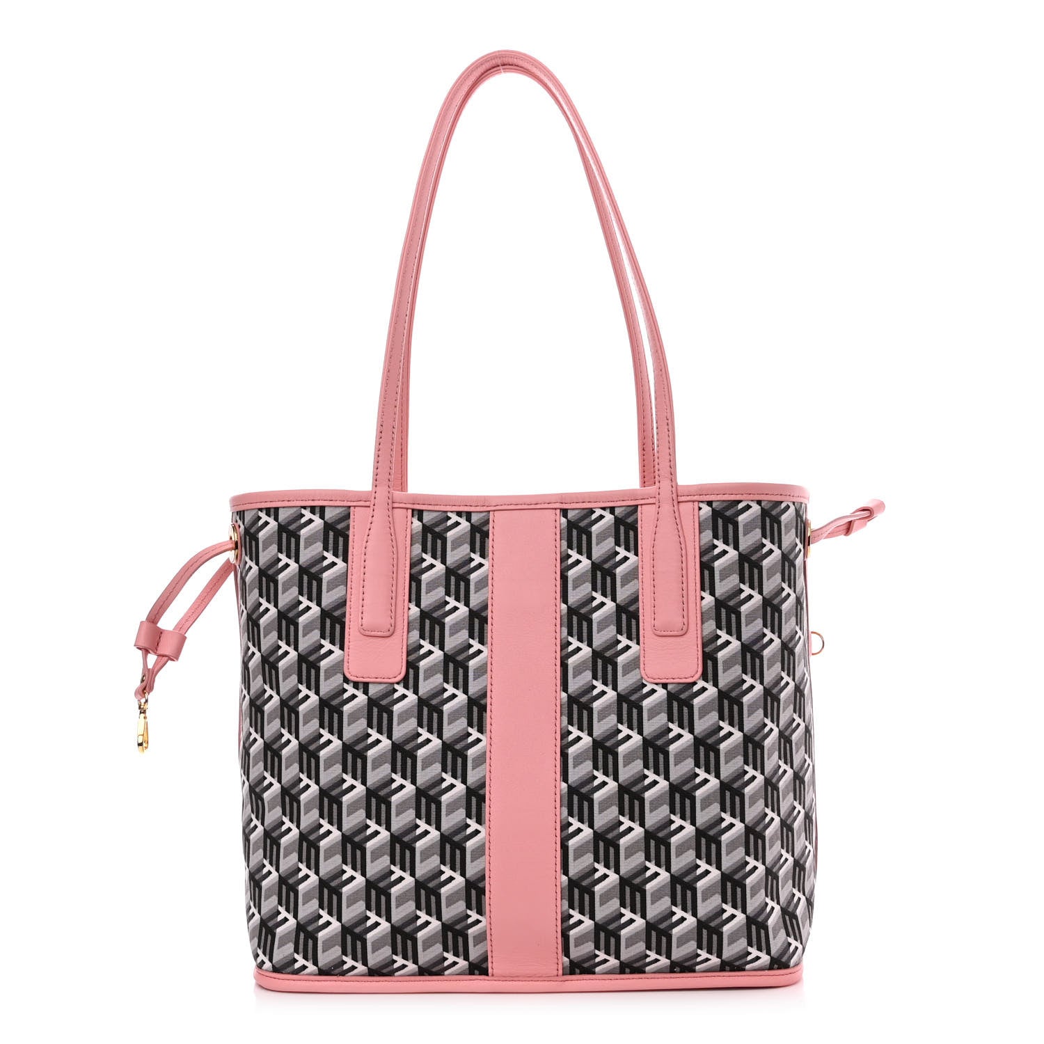 MCM Visetos Small Liz Reversible Shopper Tote Blossom Pink 4 of 16