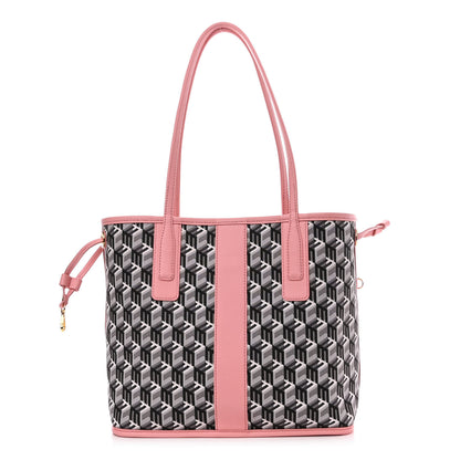 MCM Visetos Small Liz Reversible Shopper Tote Blossom Pink 4 of 16