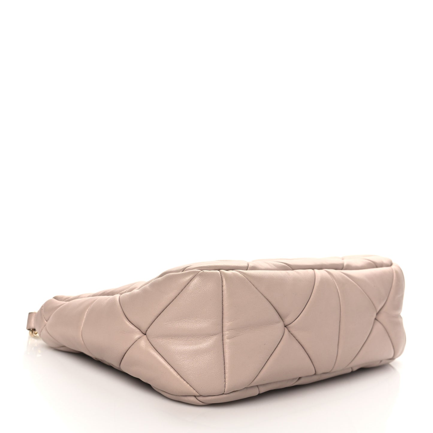 Nappa Re-Nylon Triangle Quilted Patchwork System Shoulder Bag Ninfea