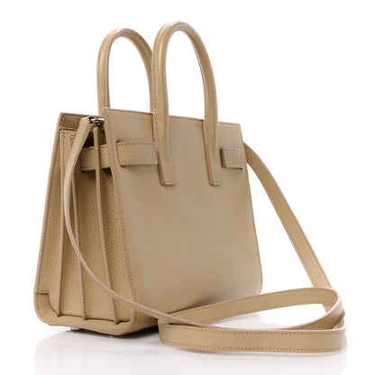 Saint Laurent Grained Calfskin Nano Sac De Jour Dark Beige 3 of 10