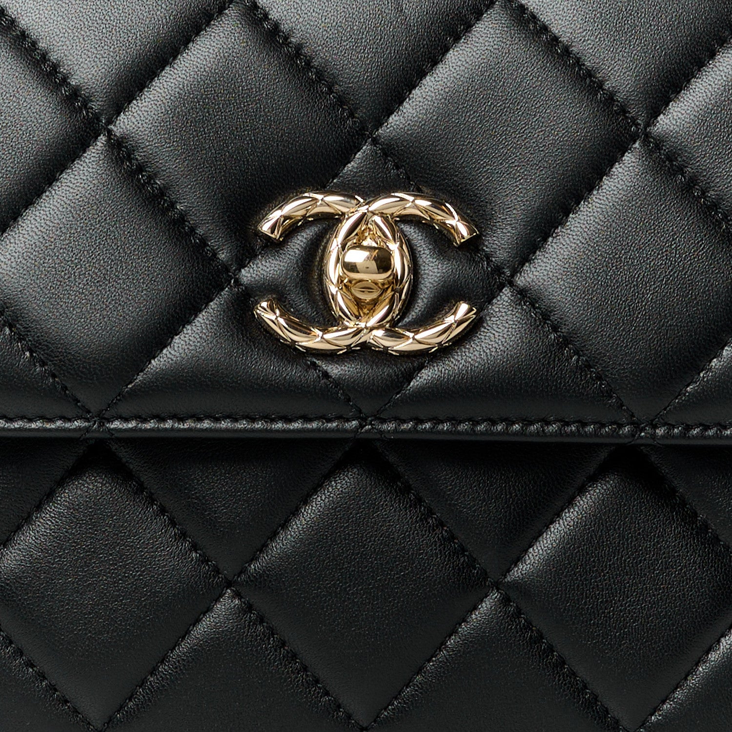 Chanel Lambskin Quilted Small Trendy CC Dual Handle Flap Bag Black 9 of 12