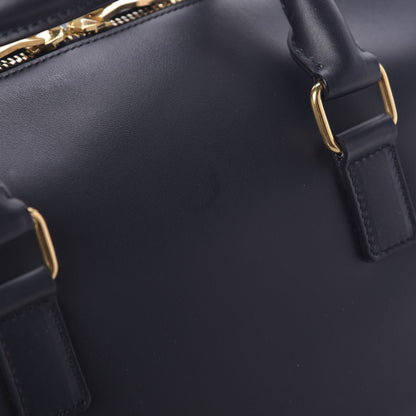 Saint Laurent Calfskin Classic Duffle 6 Black 9 of 10