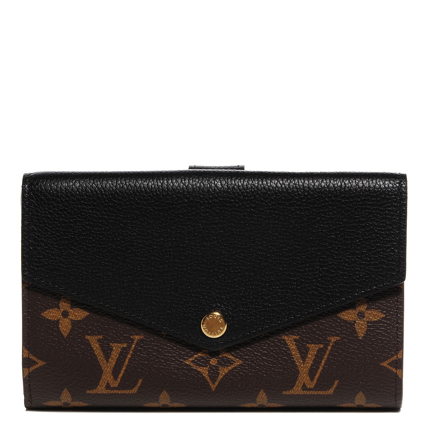 Louis Vuitton Monogram Pallas Compact Wallet Black 1 of 8