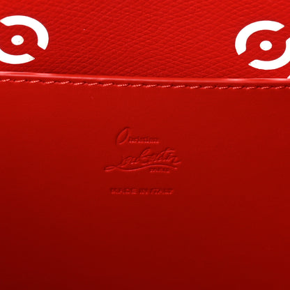 Christian Louboutin Calfskin Perforated Loubinthesky Spikes Large Cabarock Tote Leche 6 of 9