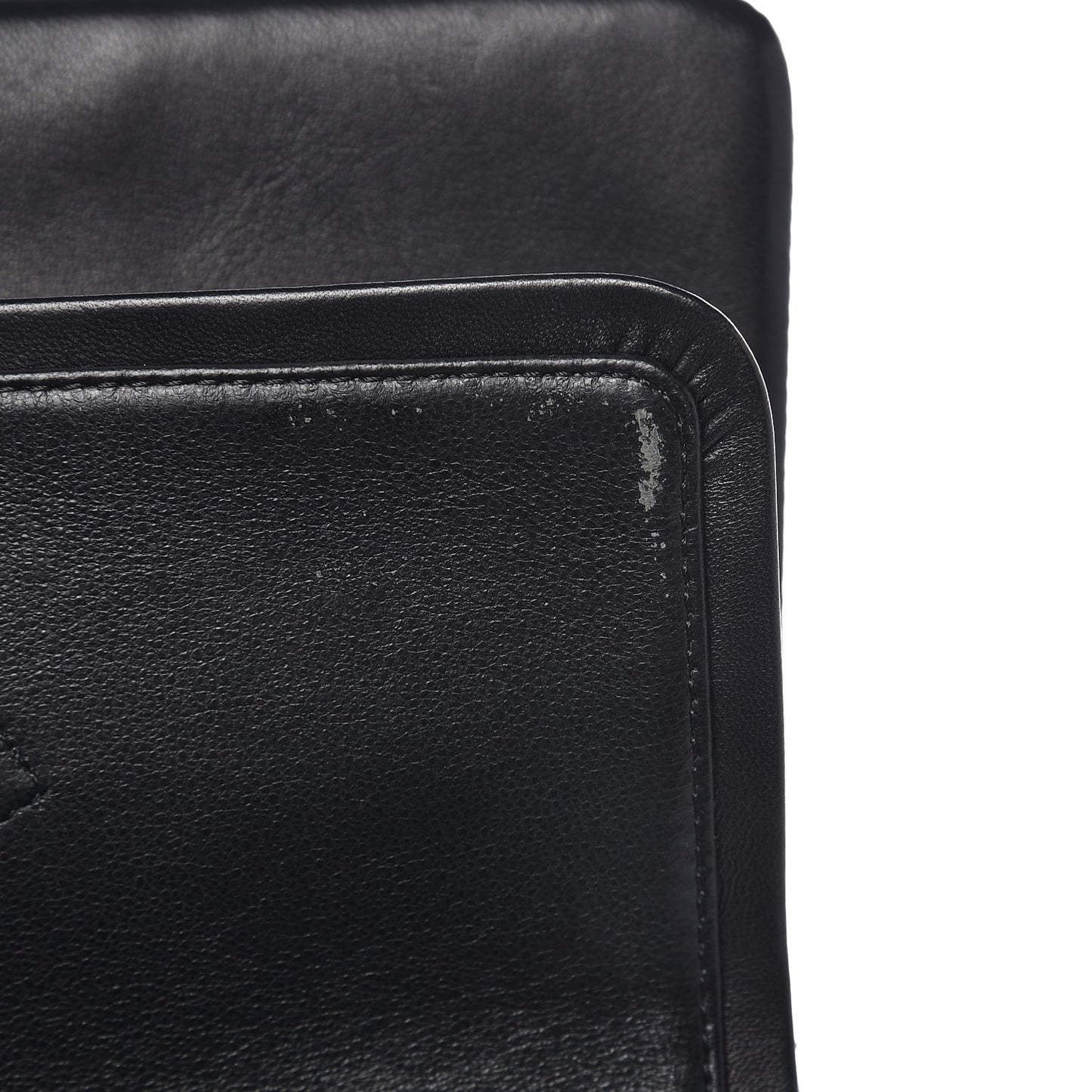 Distressed Patent Quilted 2.55 Reissue 227 Flap Black