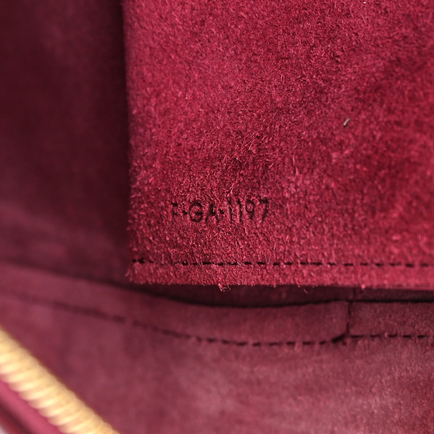 Celine Grained Calfskin Micro Belt Bag Plum 8 of 23