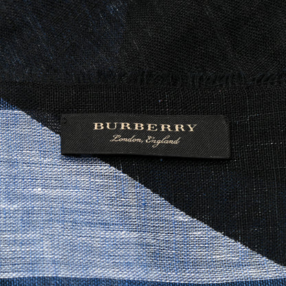 Burberry Linen Check Lightweight Scarf Multicolor 3 of 4