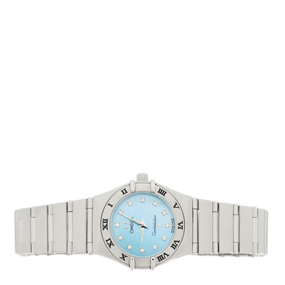 Omega Stainless Steel Diamond Blue Mother of Pearl 22mm Constellation Quartz Watch 1562.85 2 of 4
