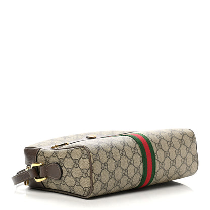 Gucci GG Supreme Monogram Web Small Ophidia Shoulder Bag Brown 4 of 18