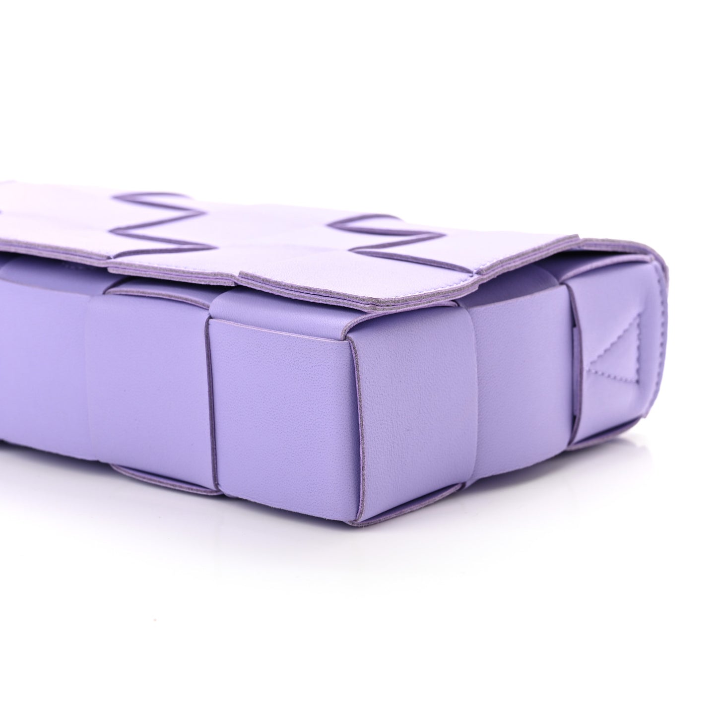 Lambskin Intreccio Cassette Crossbody Bag Wisteria