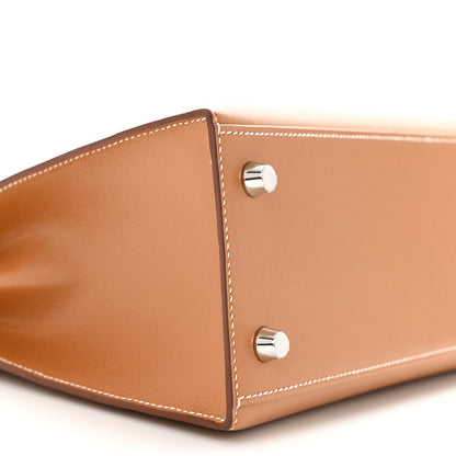 Hermes Madame Calfskin Kelly Sellier 25 Gold 9 of 10