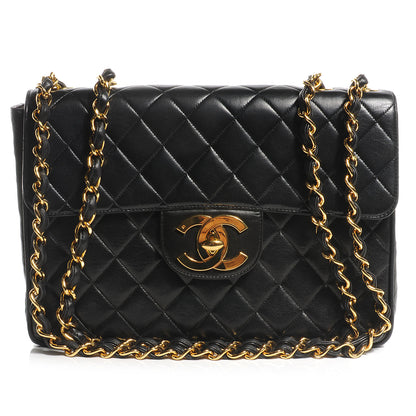 Chanel Lambskin Jumbo Flap Black 1 of 8
