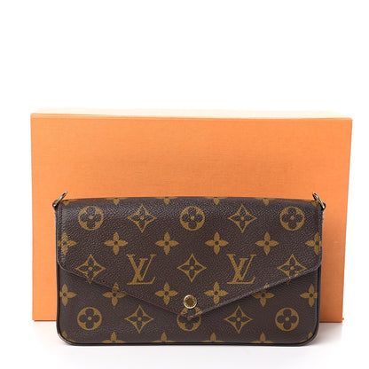 Louis Vuitton Monogram Pochette Felicie Chain Wallet Fuchsia 8 of 8