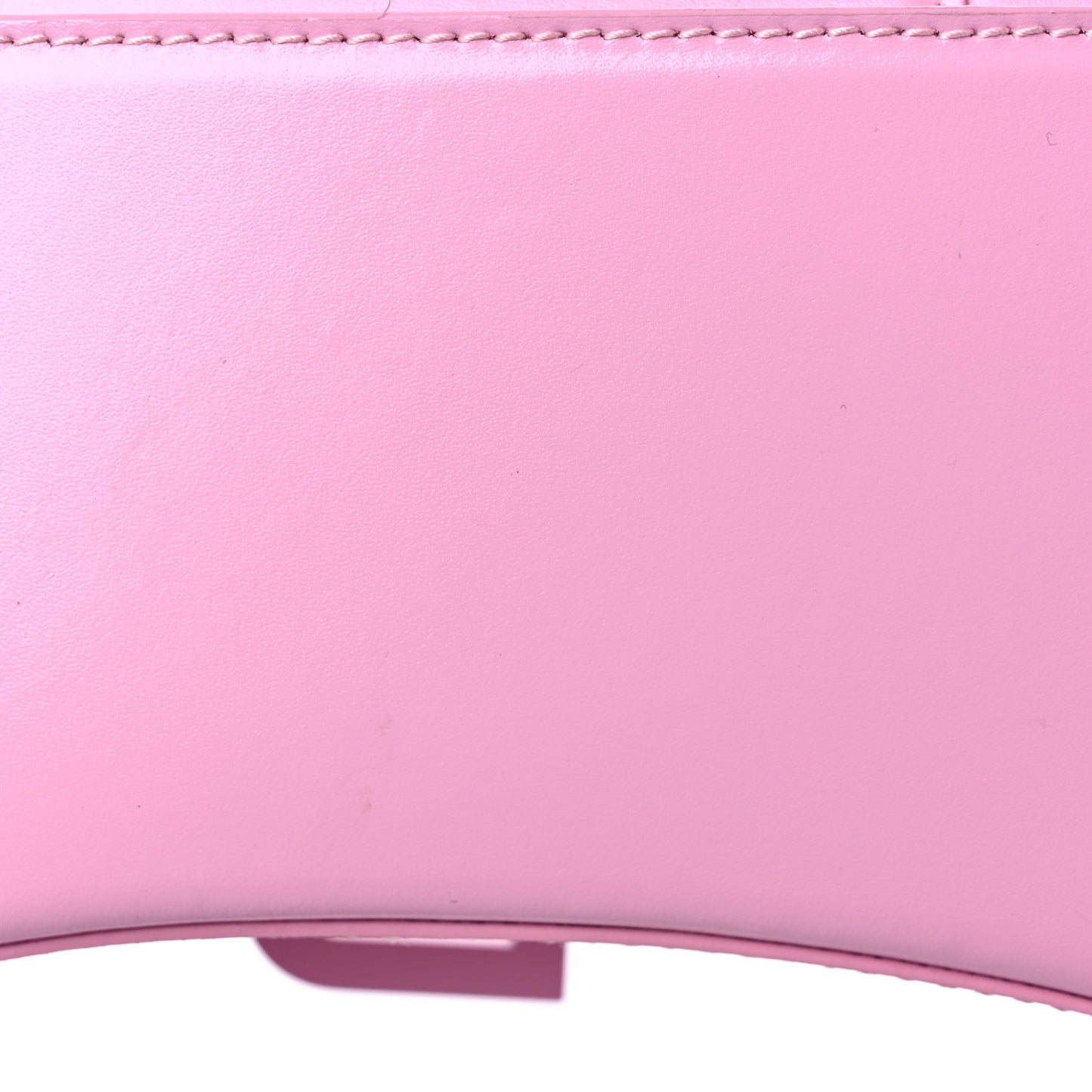 Shiny Box Calfskin Tonal B Hourglass Chain Bag Candy Pink