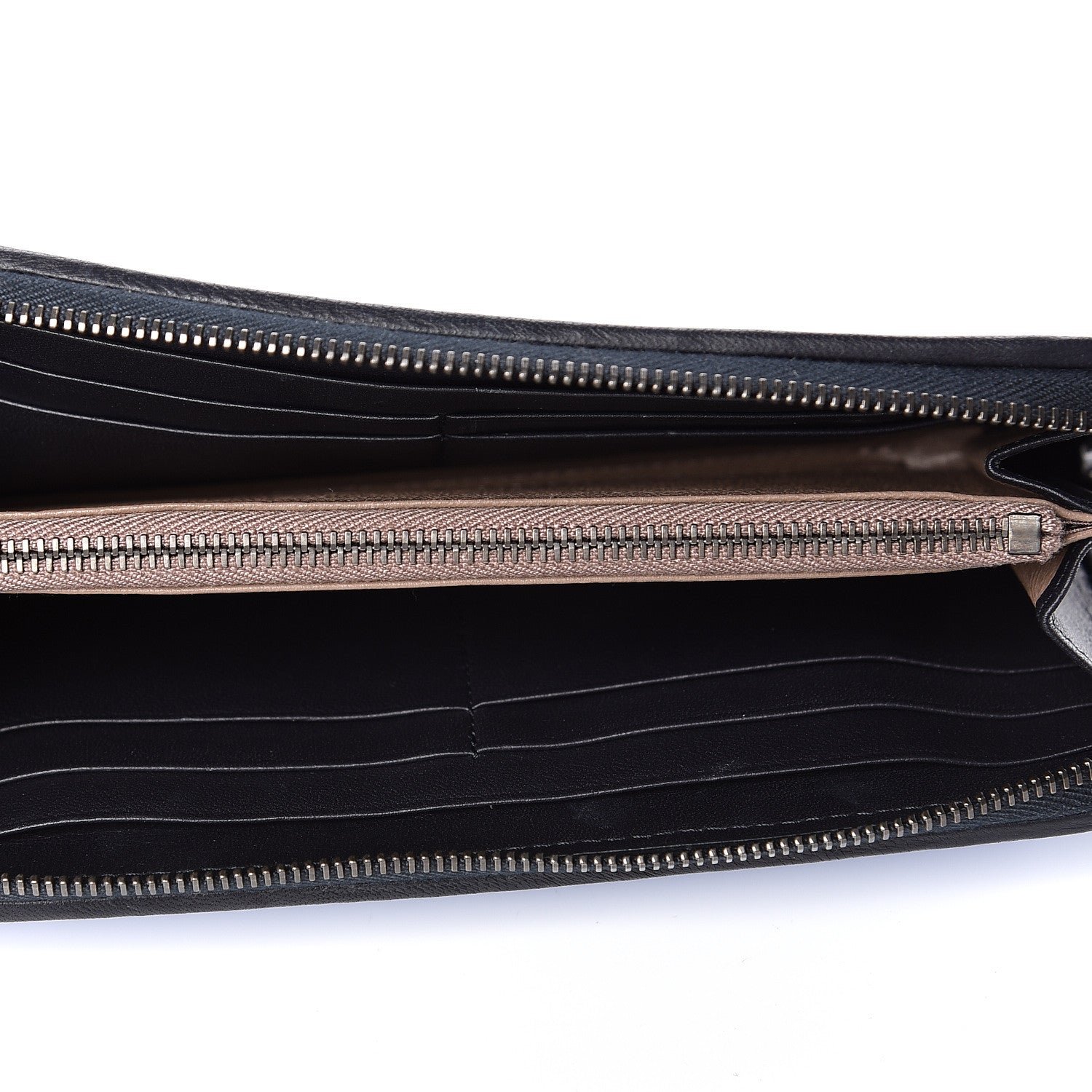 Bottega Veneta Nappa Intrecciato Zip Around Wallet Blue 5 of 7