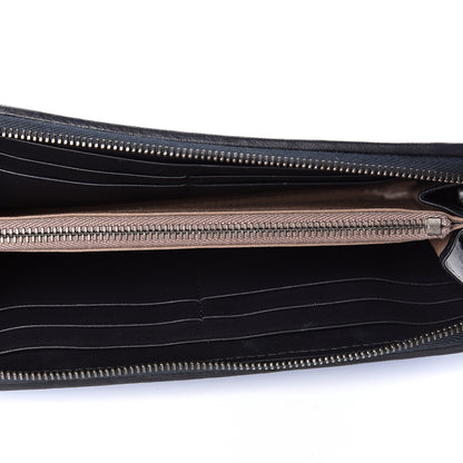 Bottega Veneta Nappa Intrecciato Zip Around Wallet Blue 5 of 7