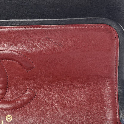Chanel Lambskin Quilted Medium Double Flap Navy 11 of 15