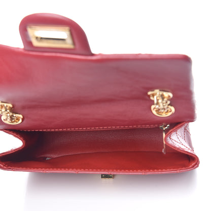 Chanel Aged Calfskin Quilted 2.55 Reissue Mini Flap Red 5 of 11