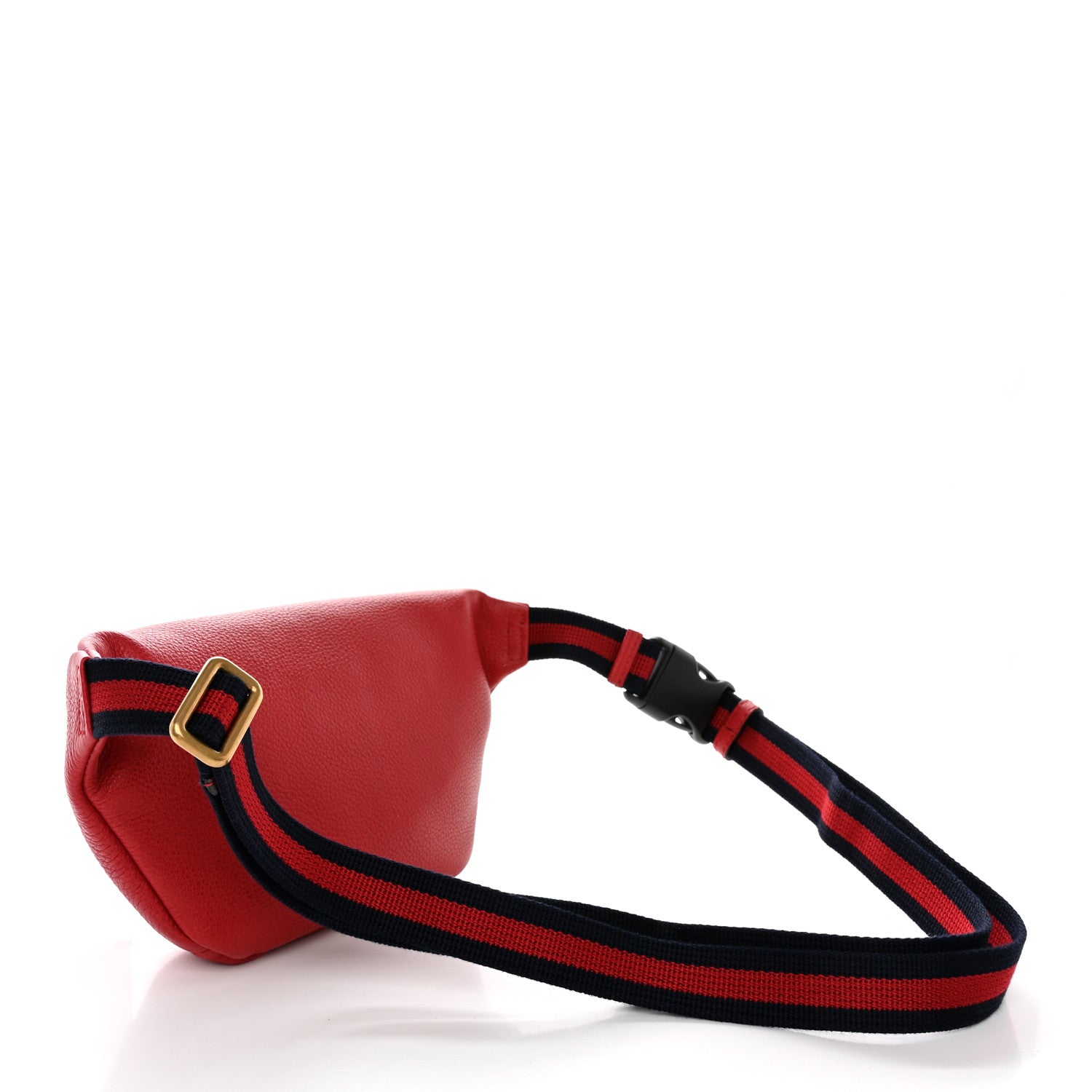 Gucci Grained Calfskin Small Logo Belt Bag Hibiscus Red 3 of 13