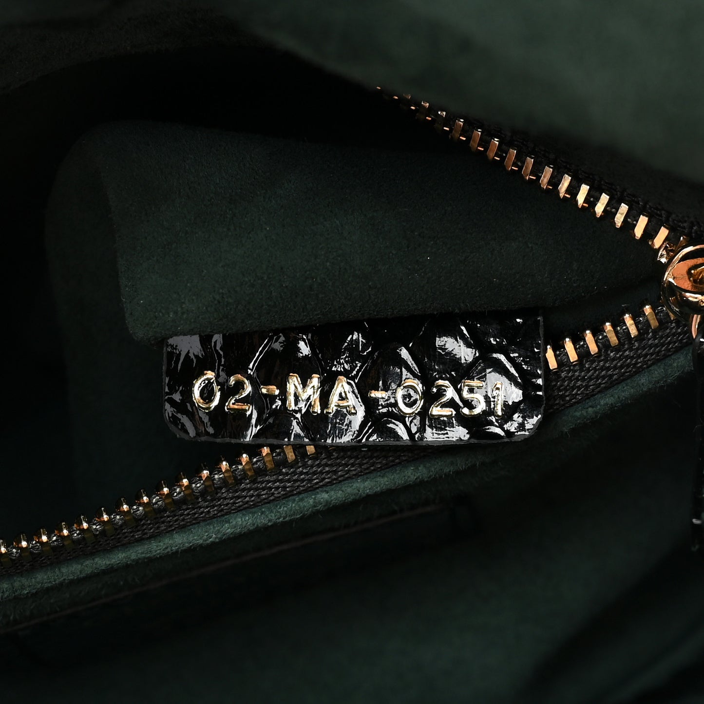 Shiny Snakeskin Mini Lady Dior Emerald Green
