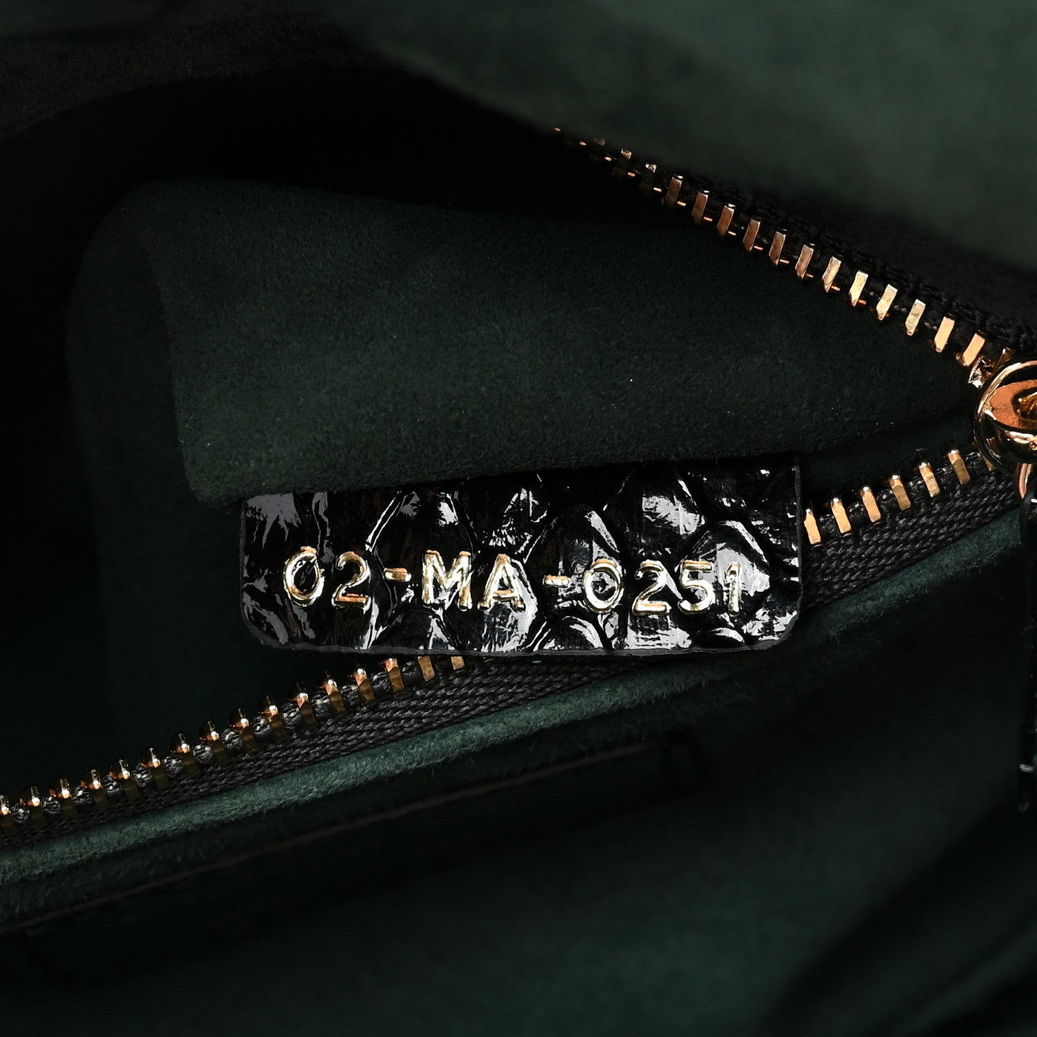 Christian Dior Shiny Snakeskin Mini Lady Dior Emerald Green 7 of 11