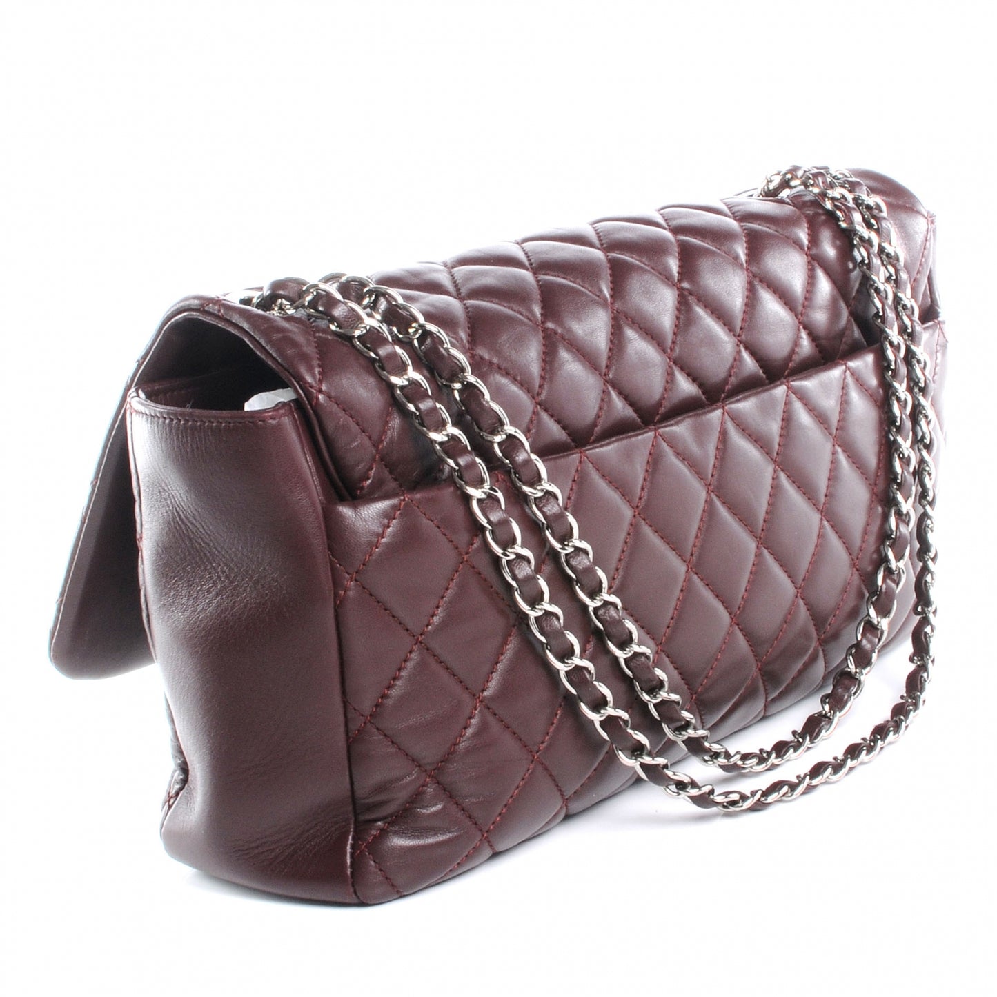 Lambskin Coco Rain Flap Bordeaux