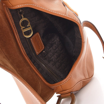 Christian Dior Calfskin Saddle Bag Tan 5 of 13