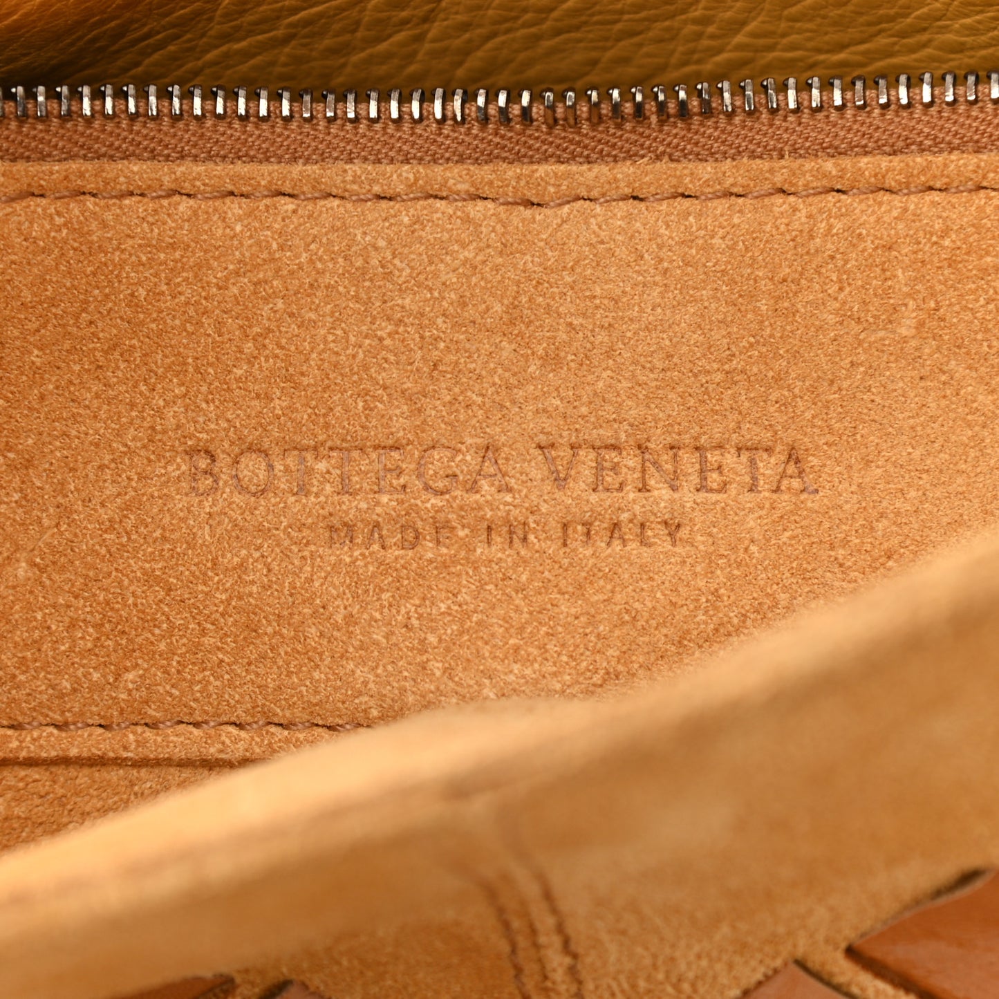 Suede Nappa Intrecciato Shoulder Bag