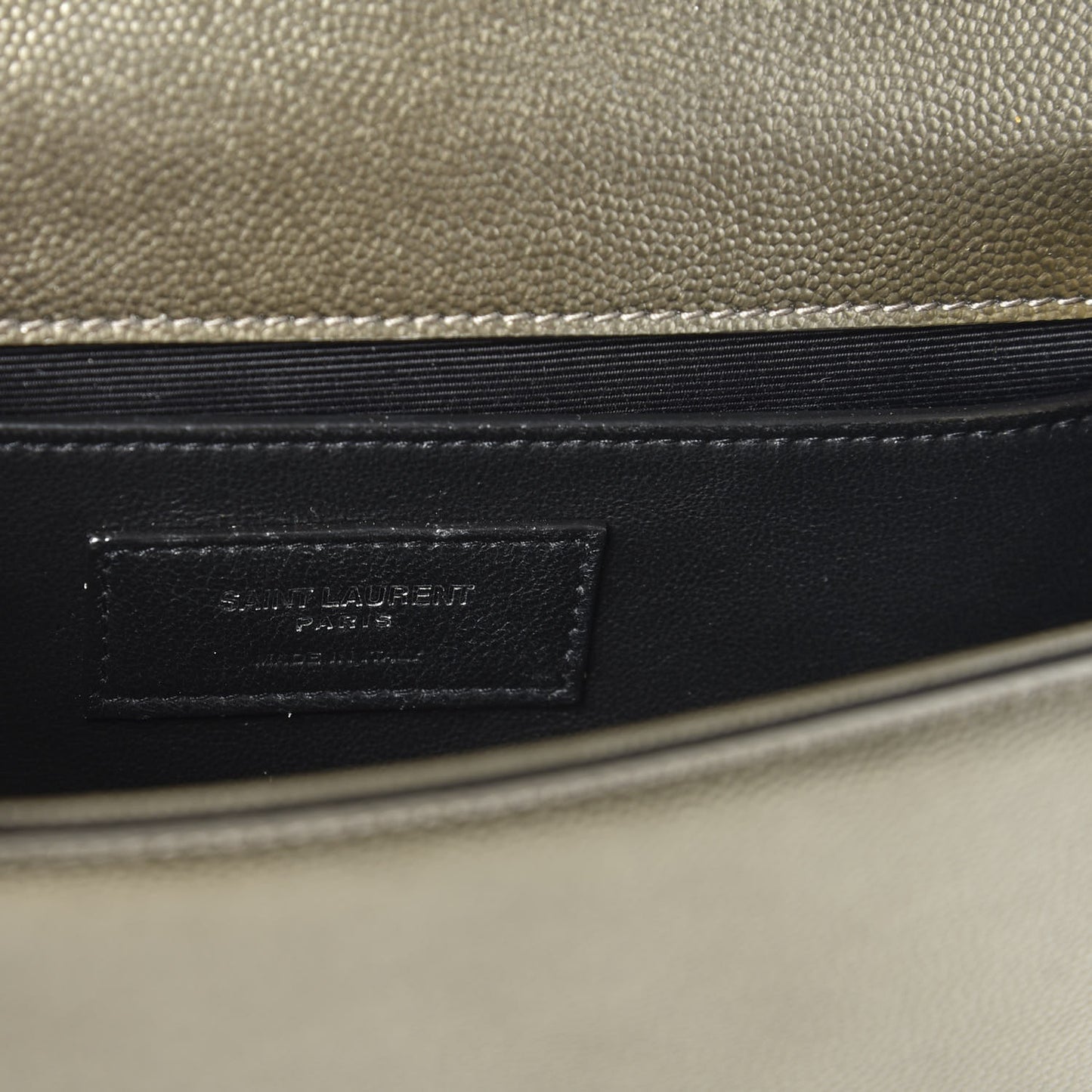 Grain De Poudre Small Monogram Kate Satchel Gold