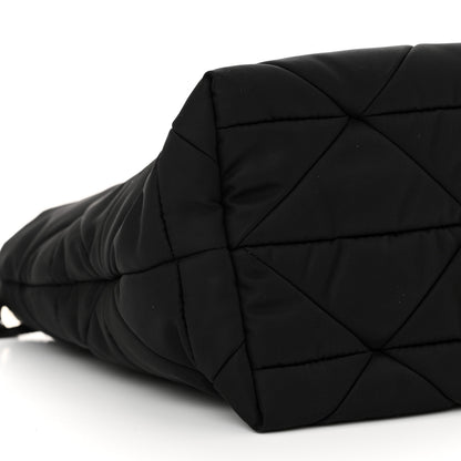 Prada Re-Nylon Nappa Triangle Quilted Padded Double Handled Zip Pocket Tote Black 9 of 10