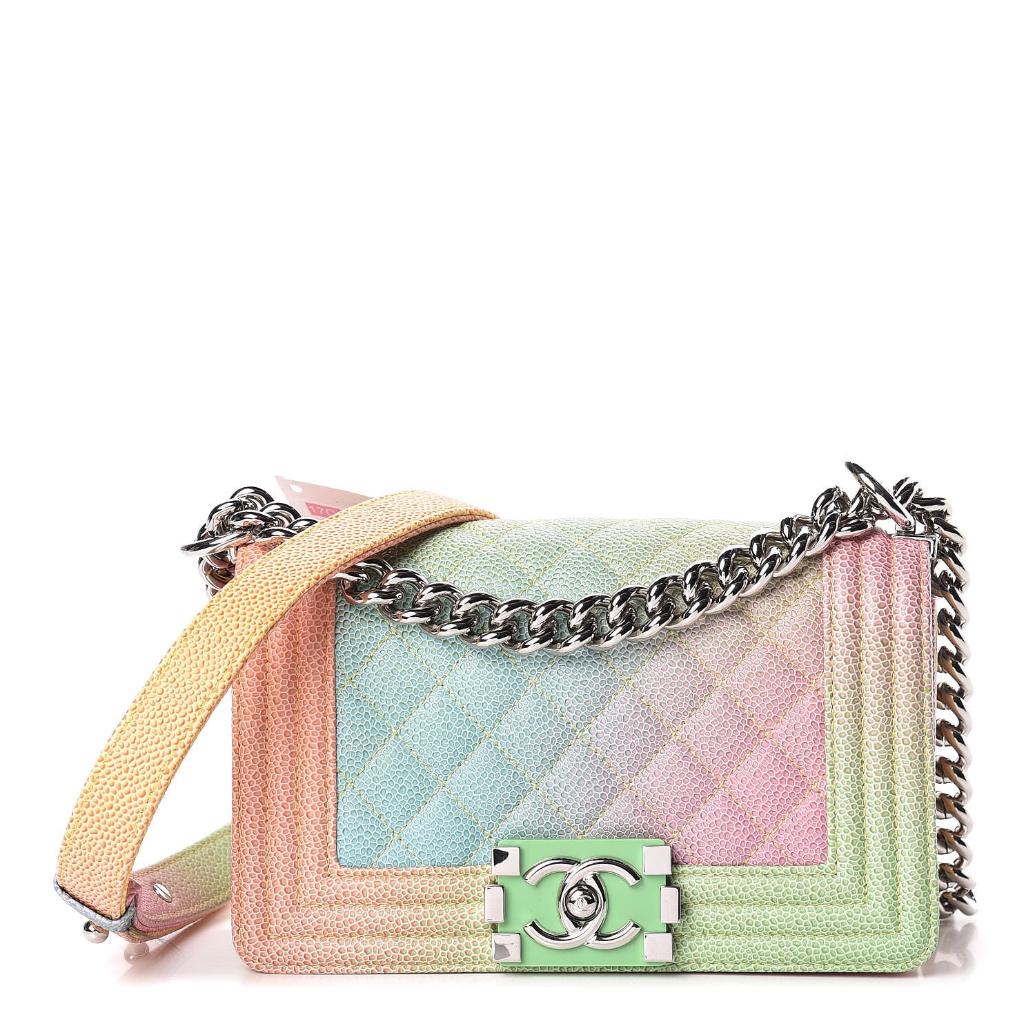 Chanel Caviar Quilted Small Cuba Rainbow Boy Flap Multicolor 1 of 9